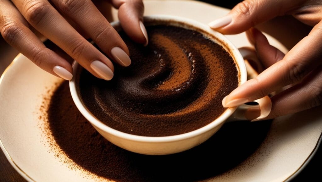 símbolos del café analizados en una consulta privada de introspección para el crecimiento personal.