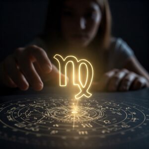 Representación lineal del signo de Virgo utilizado para evaluar las tendencias naturales.
