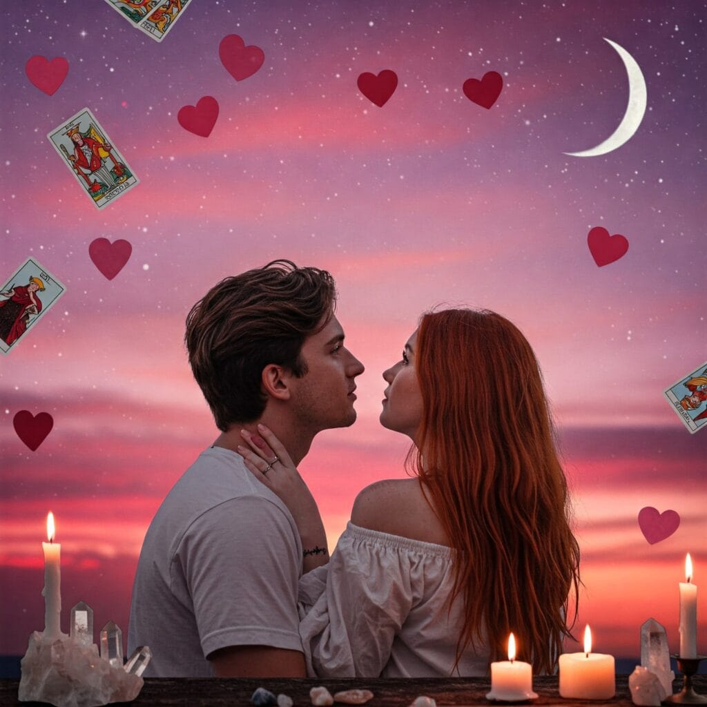 Lectura analítica de tarot enfocada en la resolución de conflictos de pareja y vínculos afectivos.