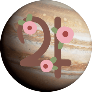 Representación artística y esférica del planeta Júpiter utilizado para evaluar las tendencias naturales